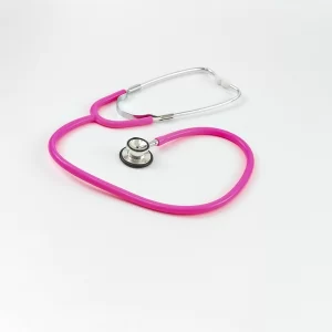 ESTETOSCOPIO DOBLE CAMPANA ANTI-FRIO PEDIÁTRICO ROSA TENSO