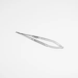 PORTA AGUJA CASTROVIEJO 18cm Estriado Recto c/Traba