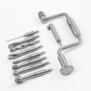 TREPANO DE HUDSON C/ PROLOG. (FRESA INIC. + 4 FRESAS)