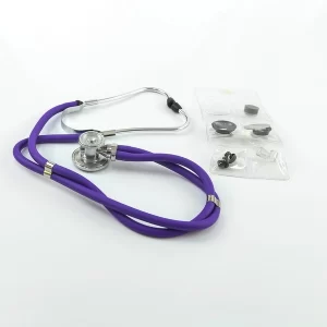 ESTETOSCOPIO RAPPAPORT ANTI-FRIO C/REPUESTOS ADULTO-PEDIÁTRICO VIOLETA TENSO