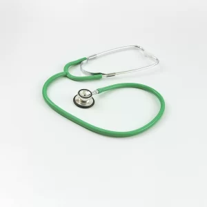 ESTETOSCOPIO DOBLE CAMPANA ANTI-FRIO PEDIÁTRICO VERDE TENSO