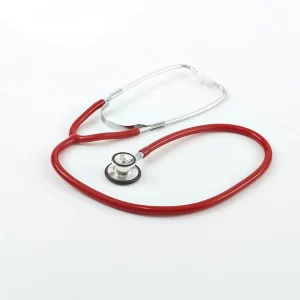 ESTETOSCOPIO DOBLE CAMPANA ANTI-FRIO PEDIÁTRICO ROJO TENSO
