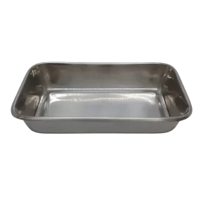 CUBETA ACERO INOXIDABLE 20.8X10.9X1.5CM LISA BELMED